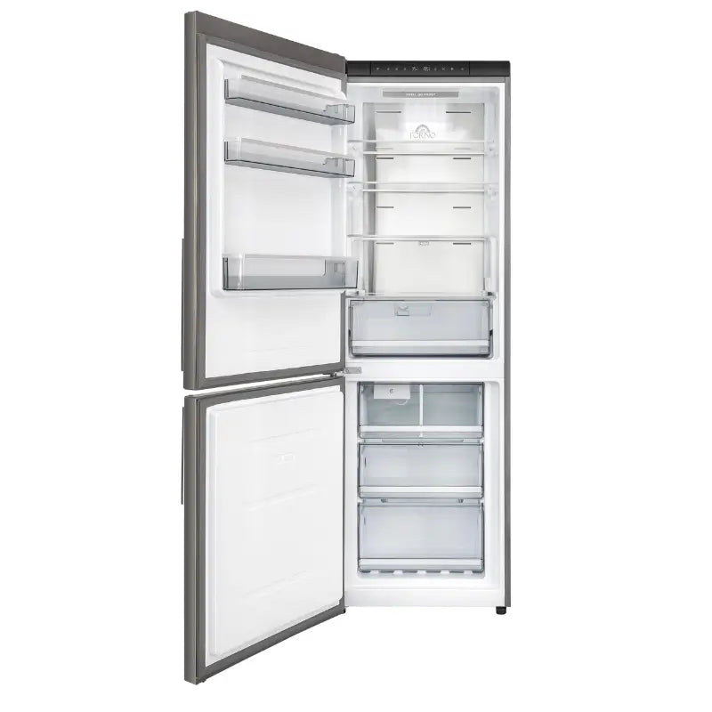 FORNO Custodia FFFFD1766-24LS 24-Inch Counter-Depth Bottom Freezer Refrigerator, 10.3 Cu. Ft., Left Swing, Ice Maker – Stainless Steel
