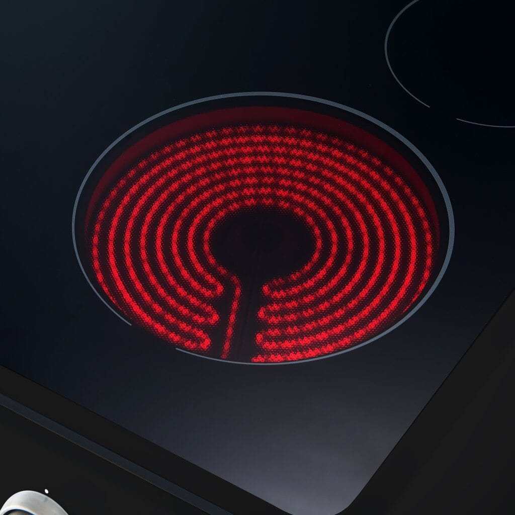 Forno Leonardo Espresso 30" Electric Range in Black with Antique Brass and Stainless Handles, FFSEL6012-30BLK I Luxury Appliances Direct