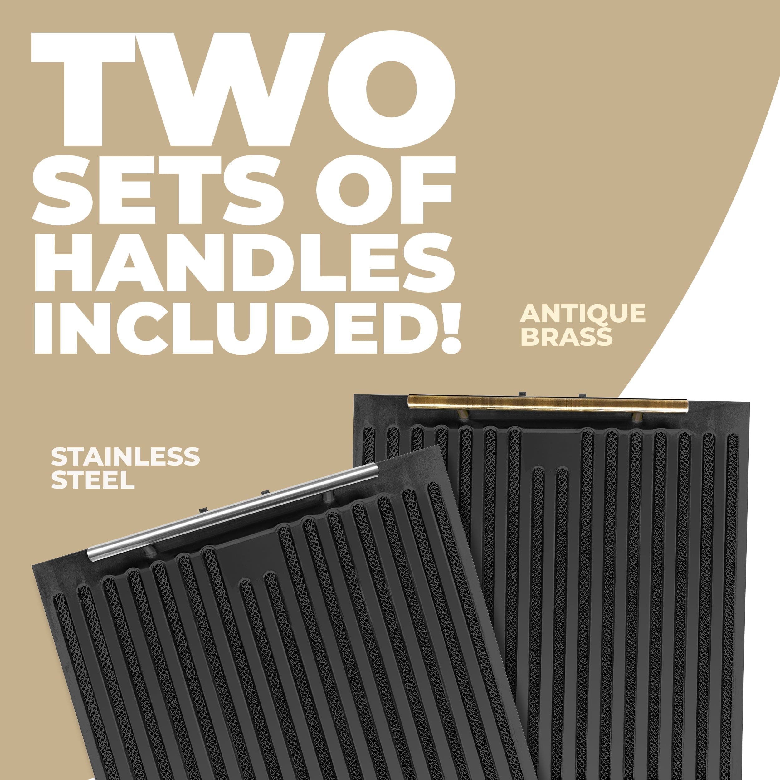 Forno Bari Espresso 30" Under Cabinet Range Hood in Black with Antique Brass Handles, FRHUC5255-30BLK I Luxury Appliances Direct