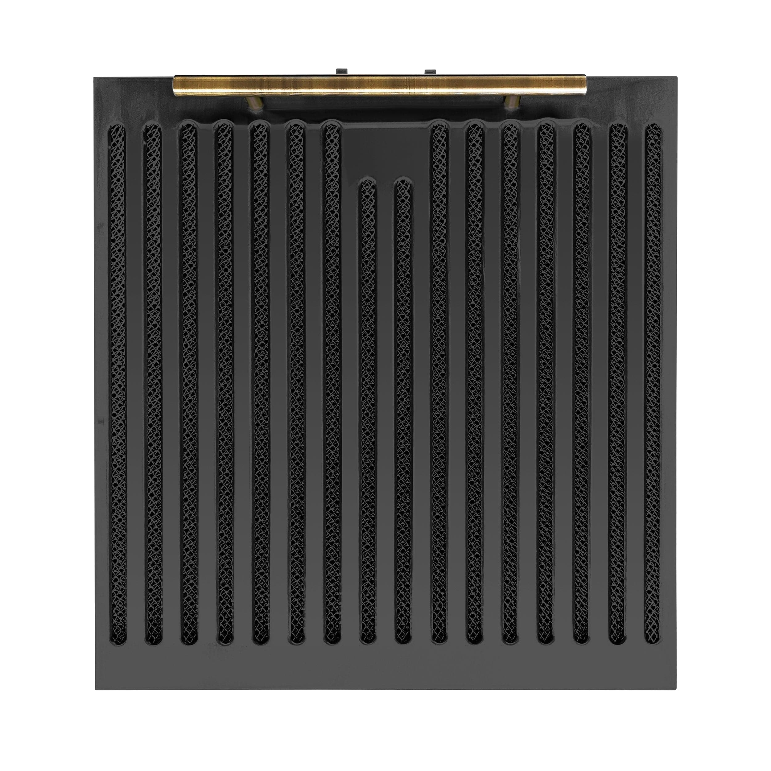 Forno Bari Espresso 30" Under Cabinet Range Hood in Black with Antique Brass Handles, FRHUC5255-30BLK I Luxury Appliances Direct