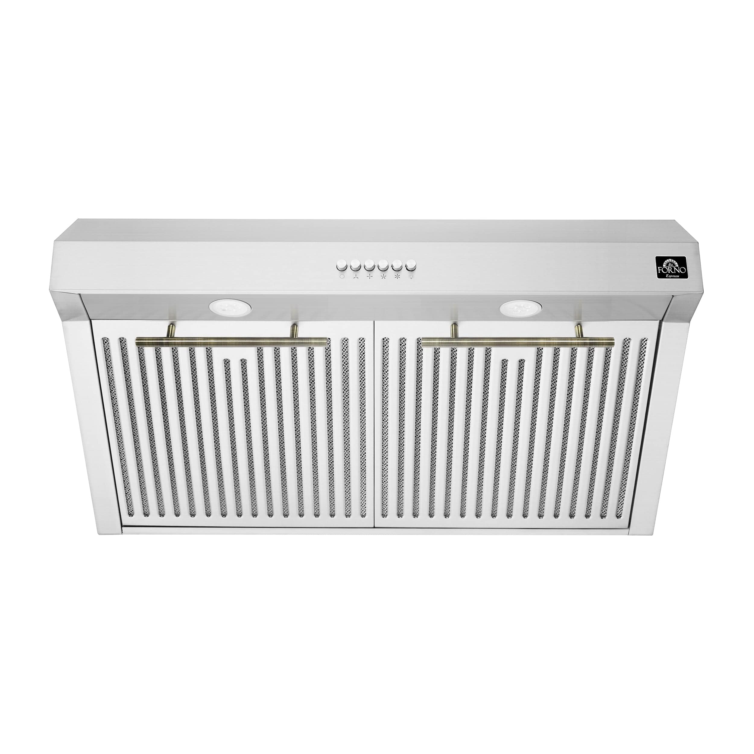 Forno Bari Espresso 30-Inch Range Hood in Stainless Steel FRHUC5255-30 I Luxury Appliances Direct