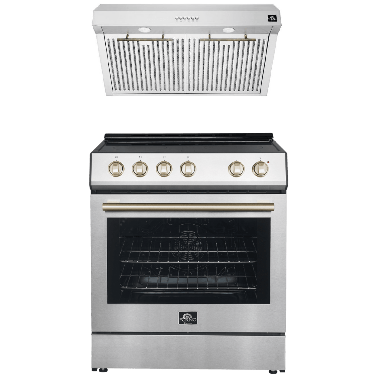 Forno Espresso Package 30-Inch Range and Hood AP-FFSEL6012-30-A-A1 I Luxury Appliances Direct