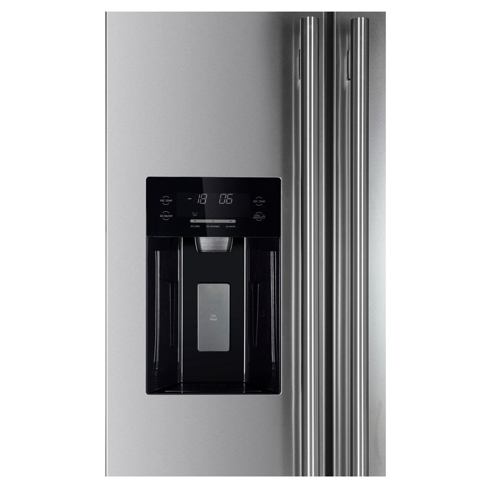 Forno Fratta 36" Side-By-Side Refrigerator With Decorative Grill FFRBI1844-40SG I Luxury Appliances Direct