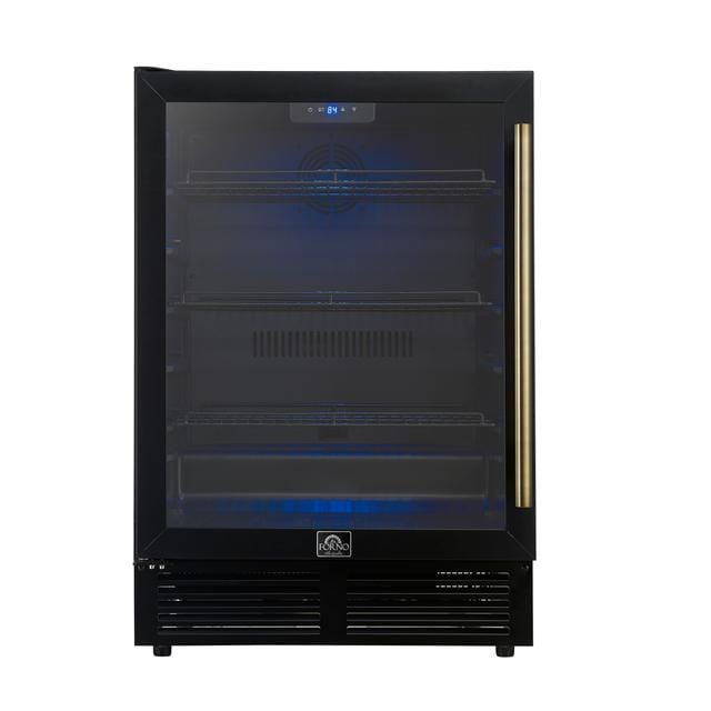 Forno Frescolino 24 Inch Black Beverage Cooler FWCDR6665-24BLK