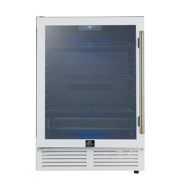 Forno Frescolino 24 Inch White Beverage Cooler FWCDR6665-24WHT