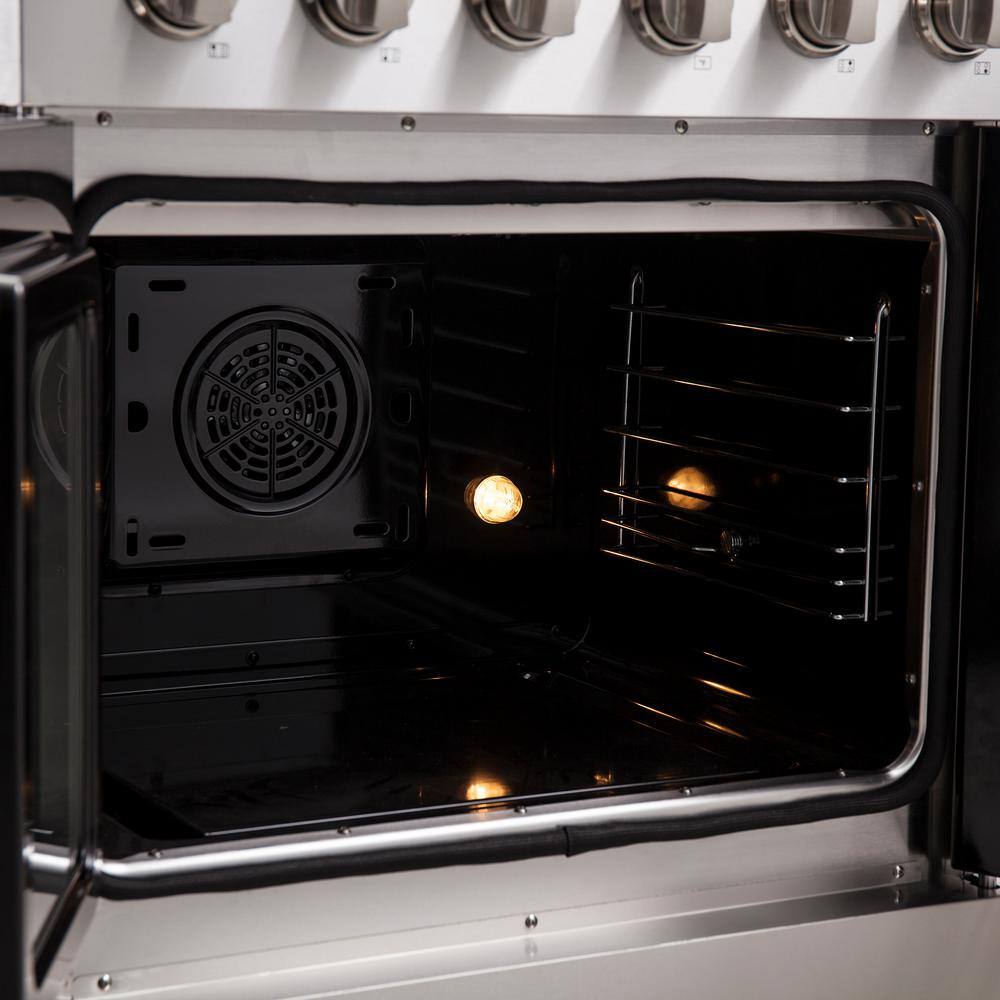 Forno Galiano 30" Freestanding Electric Range With French Door in Stainless Steel, FFSEL6917-30 I Luxury Appliances Direct