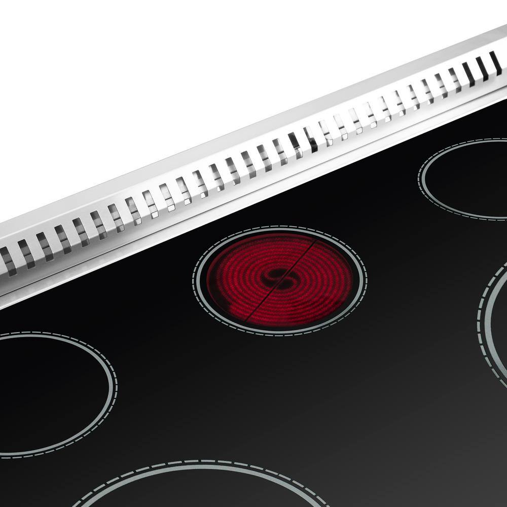 Forno Galiano 36" Freestanding Electric Range With French Door in Stainless Steel, FFSEL6917-36 I Luxury Appliances Direct