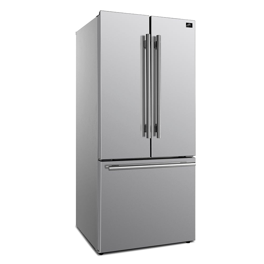 Forno Gallipoli 30" French Door Refrigerator FFFFD1974-31SB I Luxury Appliances Direct