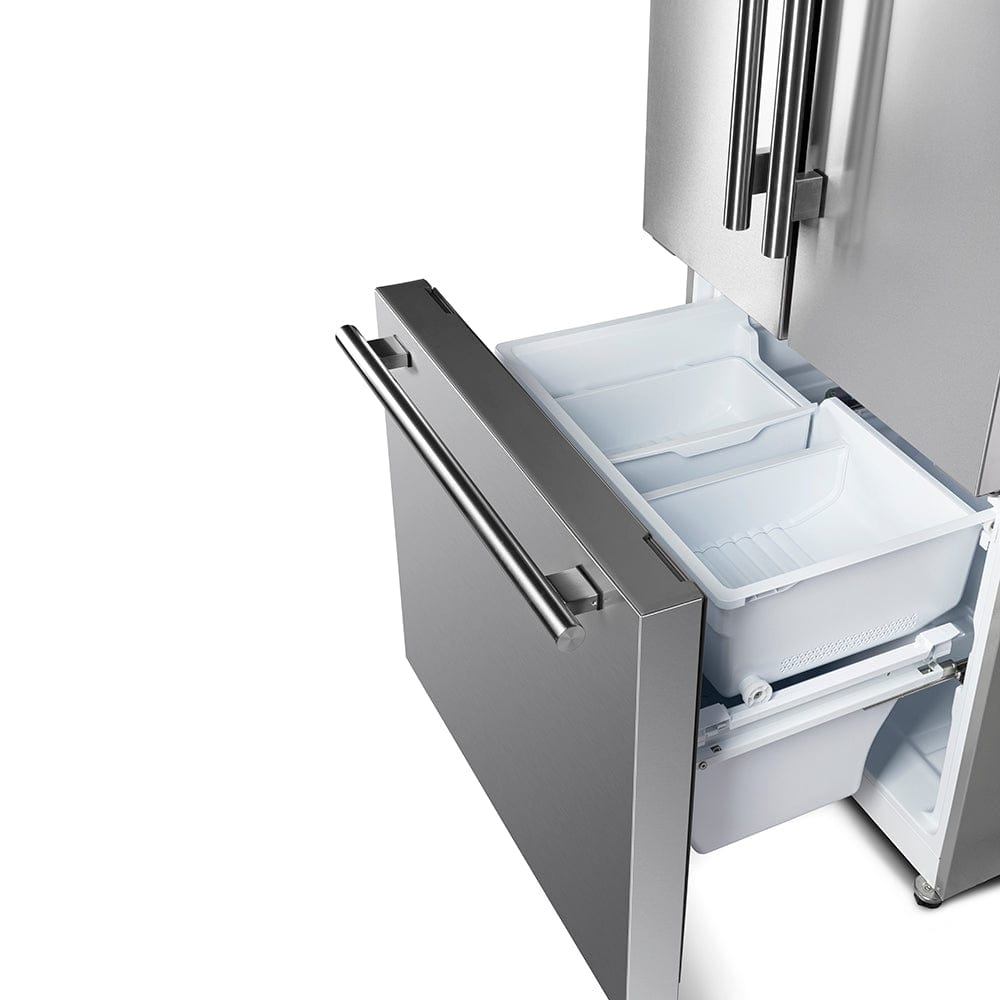 Forno Gallipoli 30" French Door Refrigerator FFFFD1974-31SB I Luxury Appliances Direct