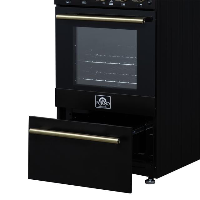 Forno Lamazze 20-Inch Gas Range in Black FFSGS6265-20BLK