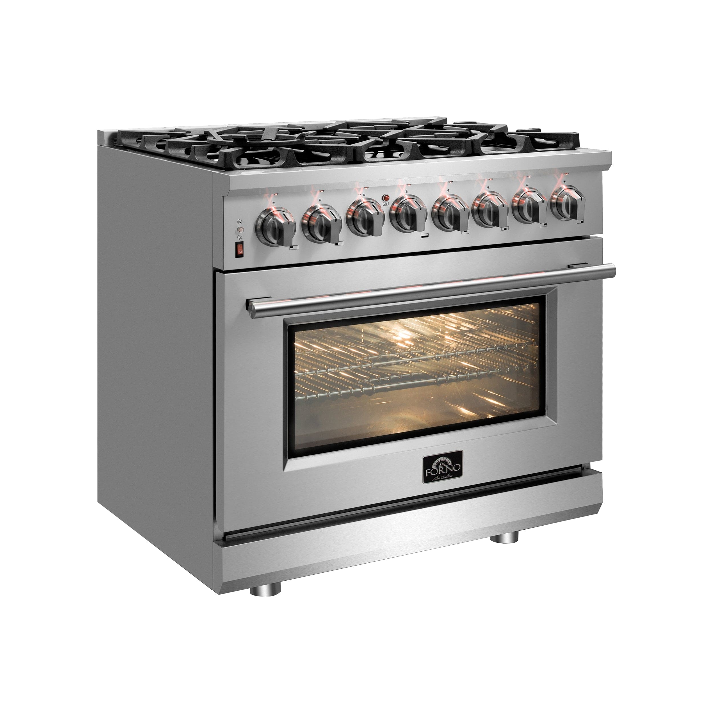 Forno Massimo 30" Freestanding Dual Fuel Range with 5 Burners, FFSGS6125-30 I Luxury Appliances Direct