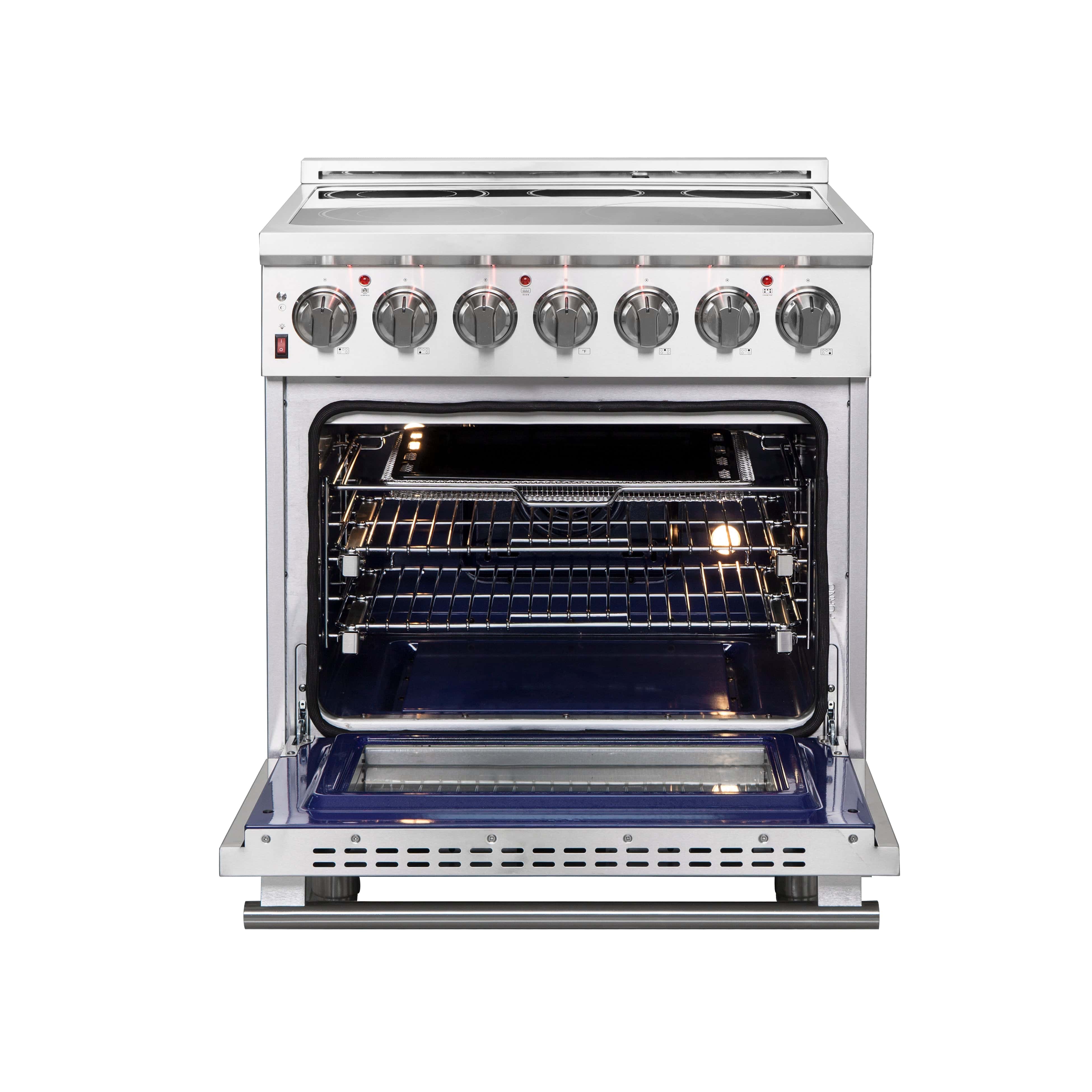 Forno Massimo 30" Freestanding Electric Range with 5 Elements, FFSEL6020-30 I Luxury Appliances Direct