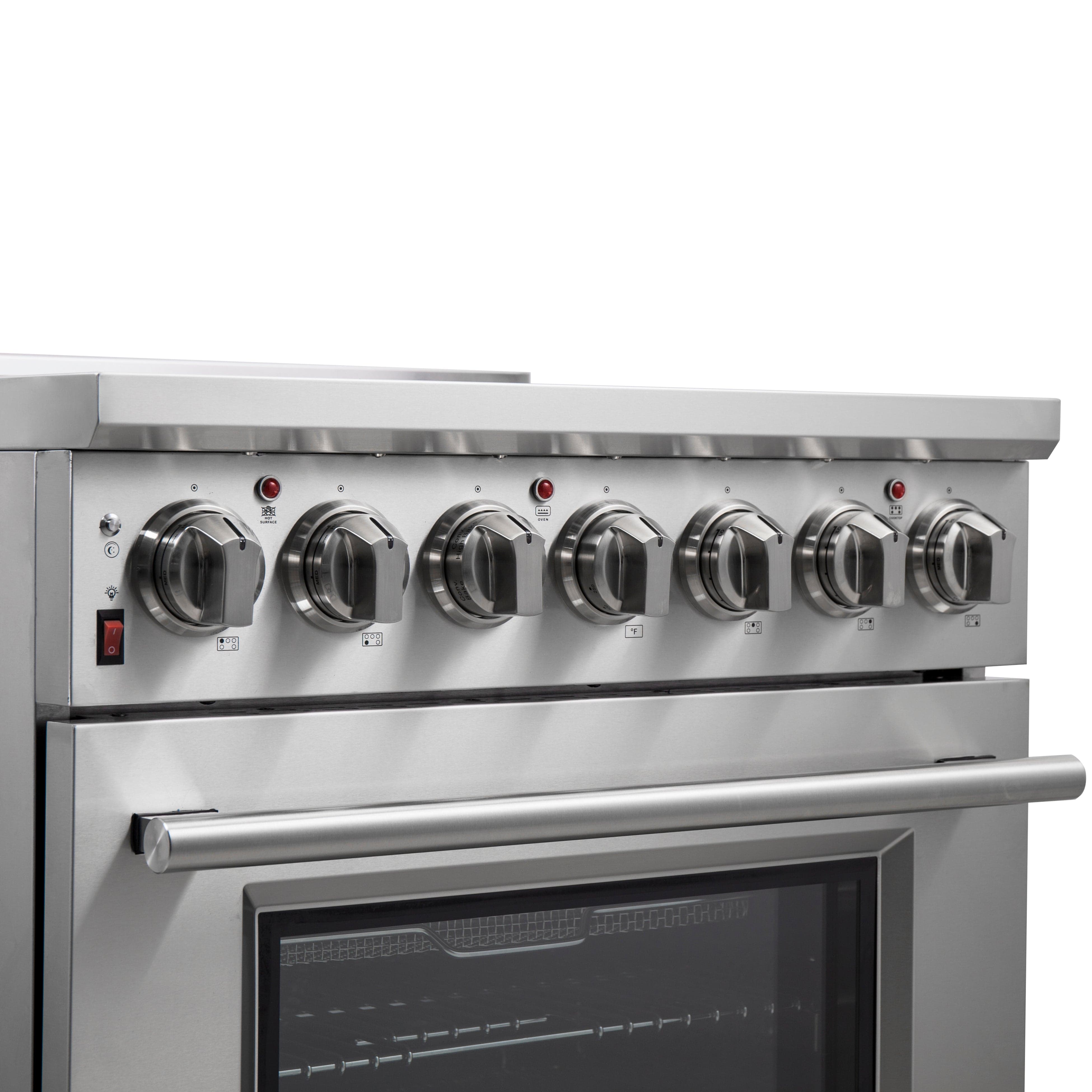 Forno Massimo 30" Freestanding Electric Range with 5 Elements, FFSEL6020-30 I Luxury Appliances Direct