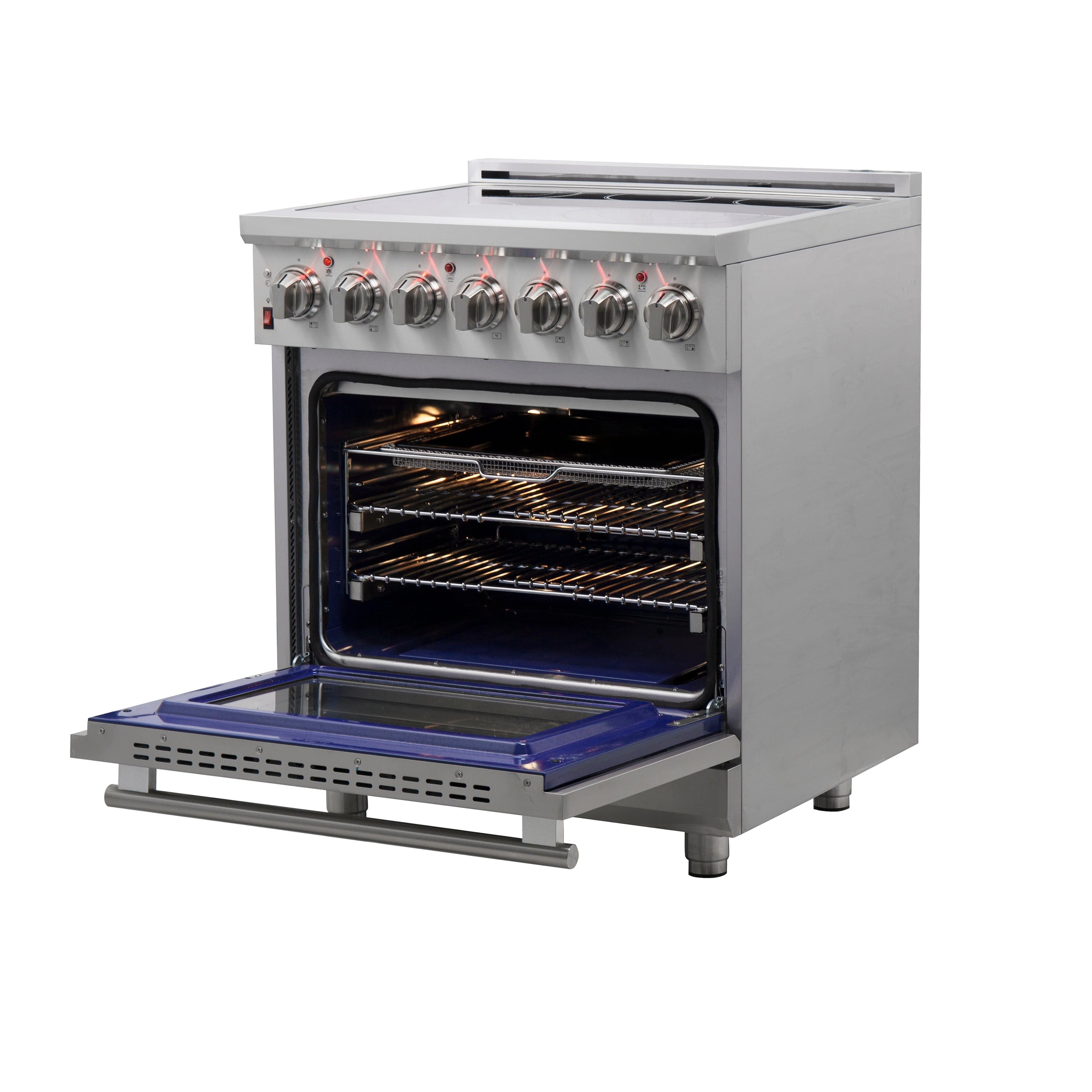 Forno Massimo 30" Freestanding Electric Range with 5 Elements, FFSEL6020-30 I Luxury Appliances Direct