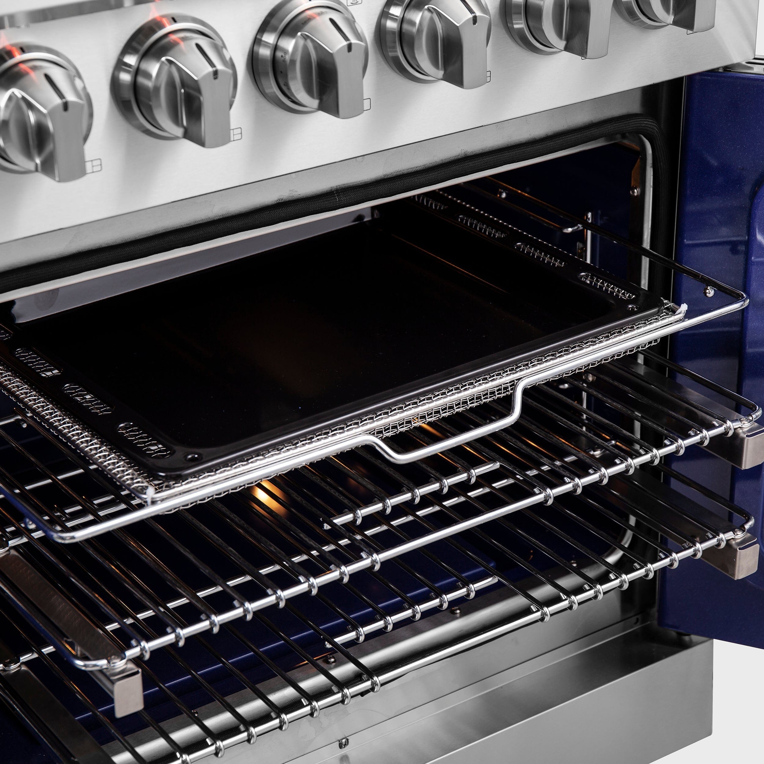 Forno Massimo 30" Freestanding French Door Gas Range with 5 Burners, FFSGS6439-30 I Luxury Appliances Direct