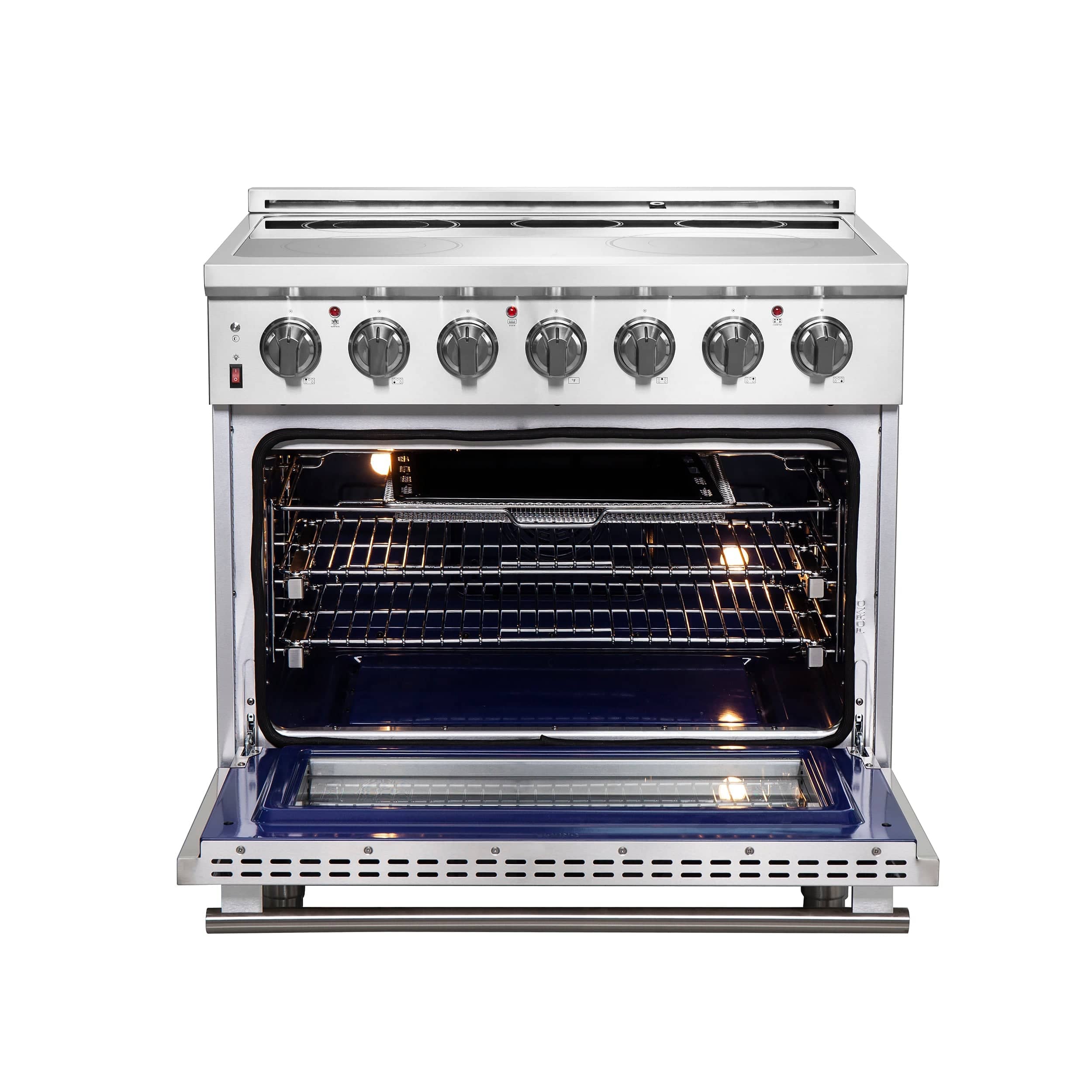 Forno Massimo 36" Freestanding Electric Range with 5 Elements, FFSEL6020-36 I Luxury Appliances Direct