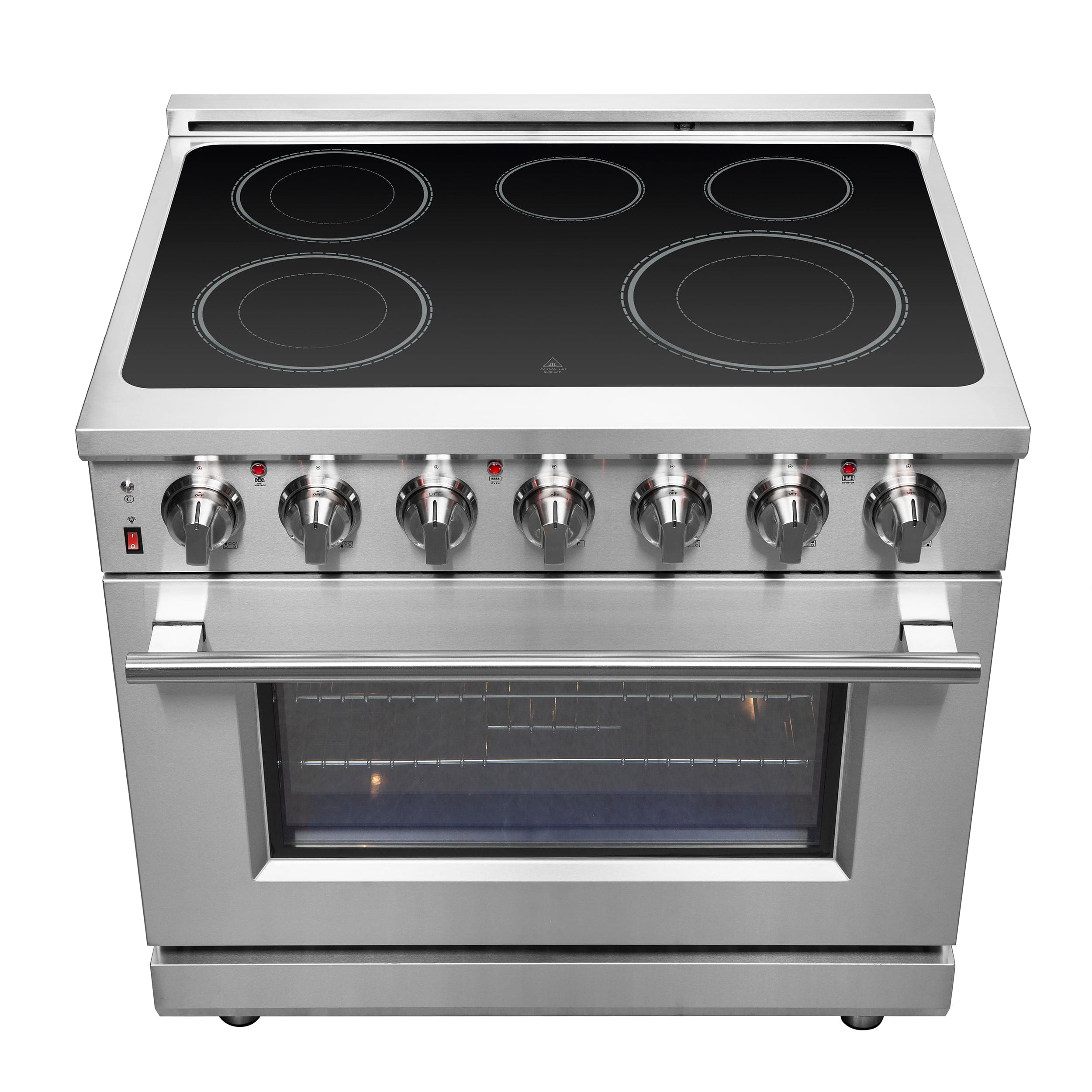 Forno Massimo 36" Freestanding Electric Range with 5 Elements, FFSEL6020-36 I Luxury Appliances Direct