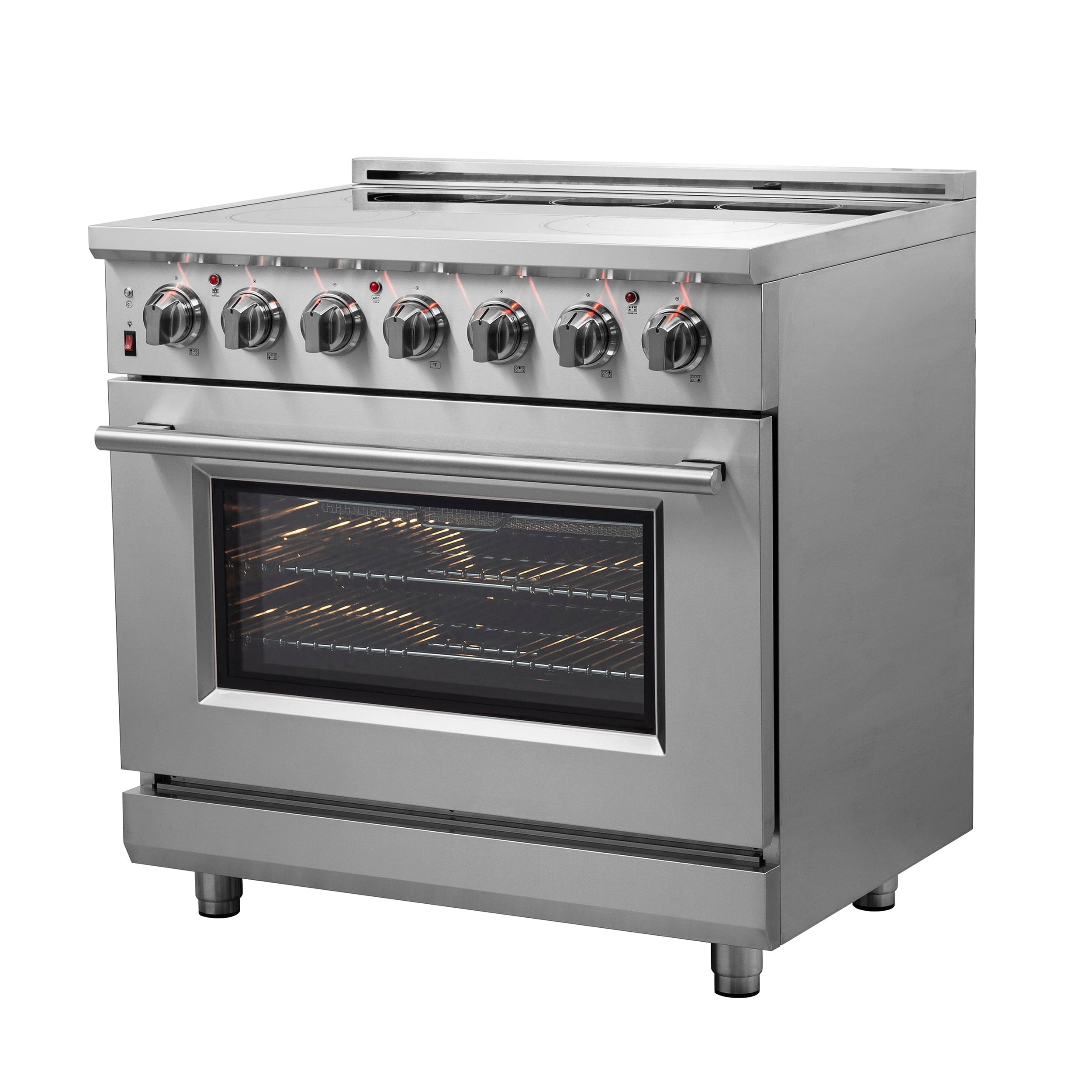 Forno Massimo 36" Freestanding Electric Range with 5 Elements, FFSEL6020-36 I Luxury Appliances Direct