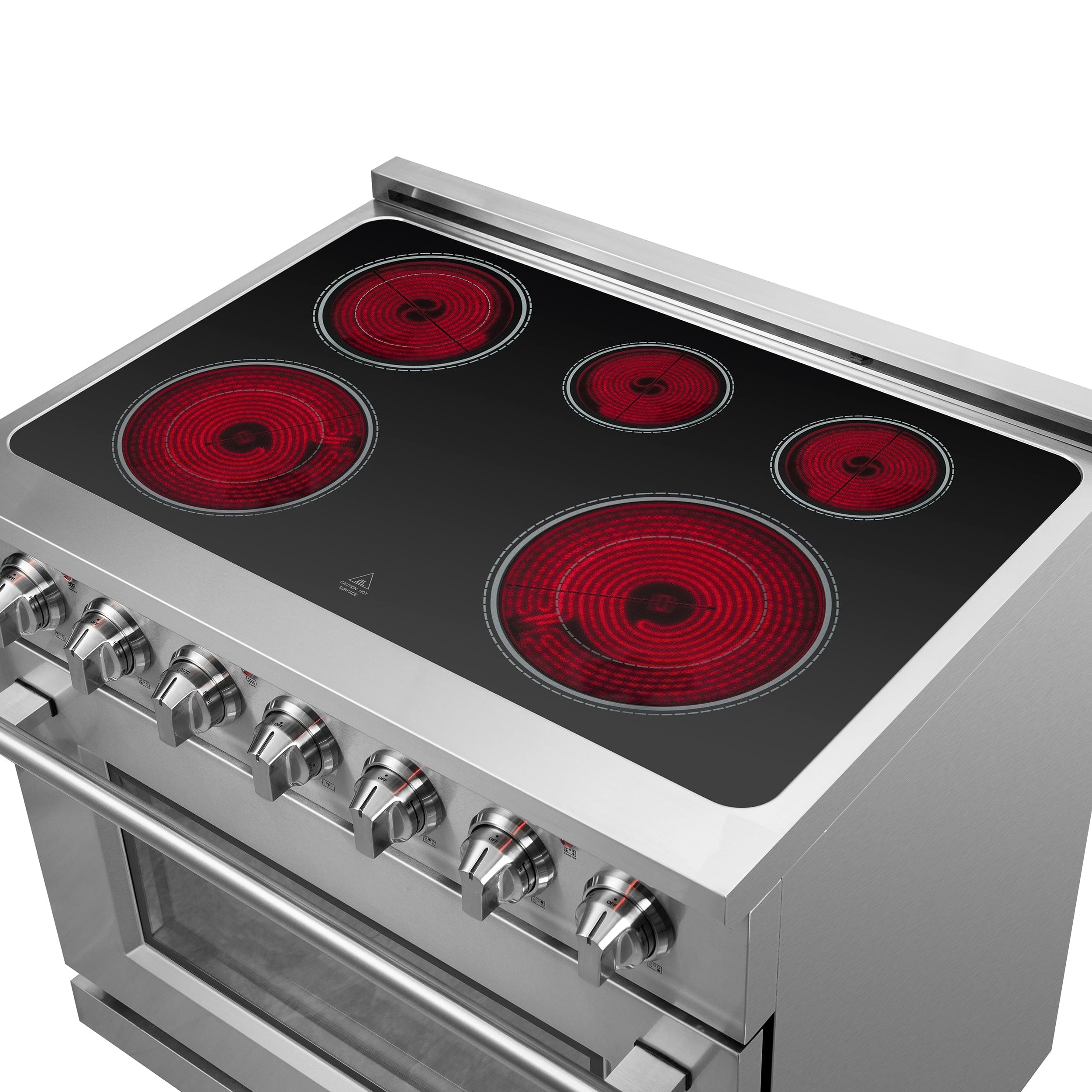 Forno Massimo 36" Freestanding Electric Range with 5 Elements, FFSEL6020-36 I Luxury Appliances Direct