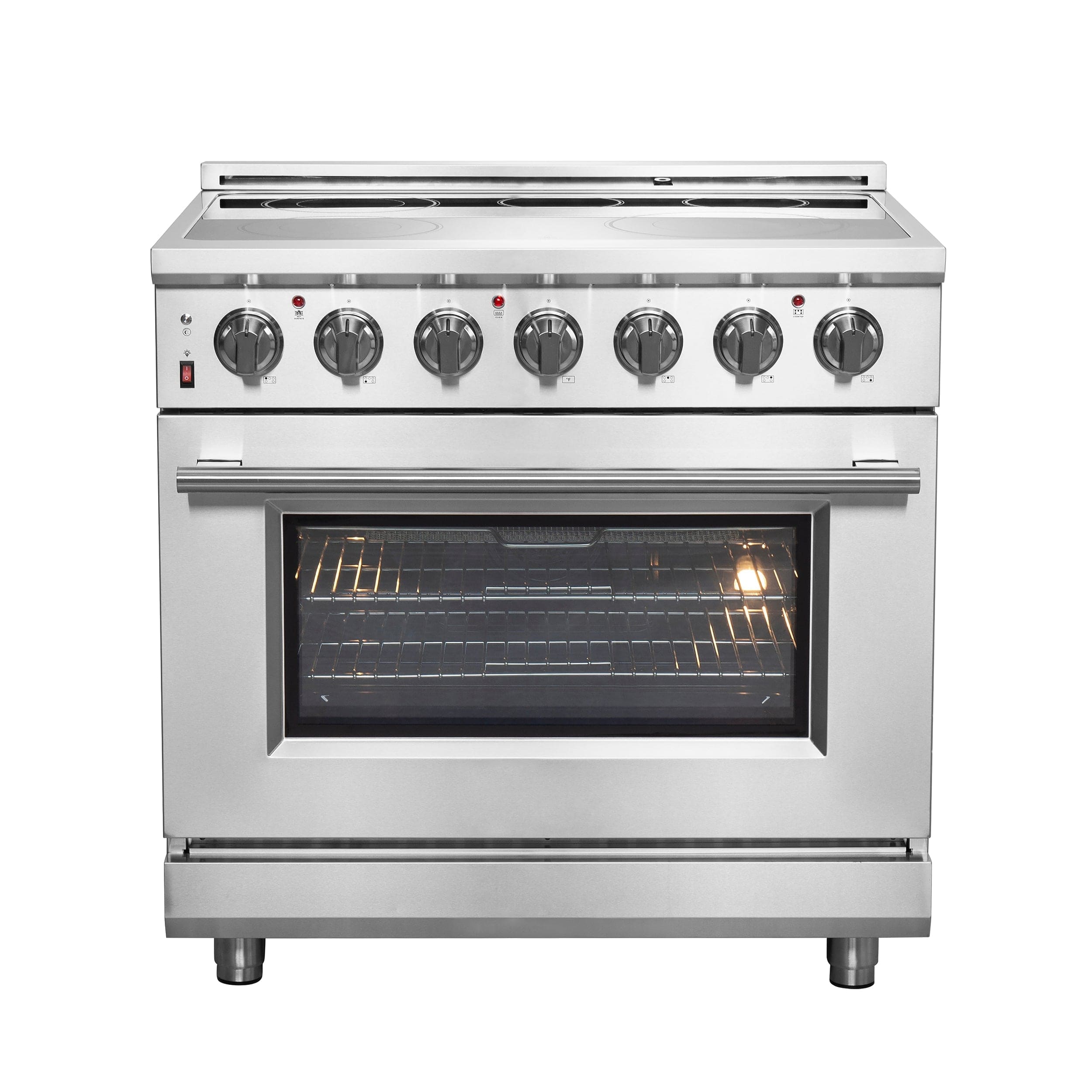 Forno Massimo 36" Freestanding Electric Range with 5 Elements, FFSEL6020-36 I Luxury Appliances Direct