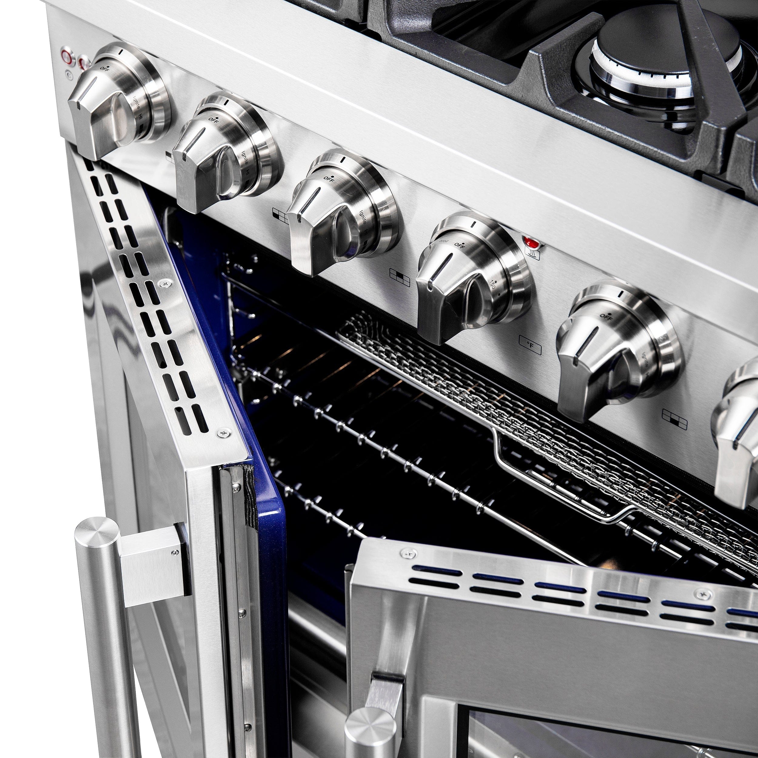 Forno Massimo 36" Freestanding French Door Gas Range with 6 Burners, FFSGS6439-36 I Luxury Appliances Direct