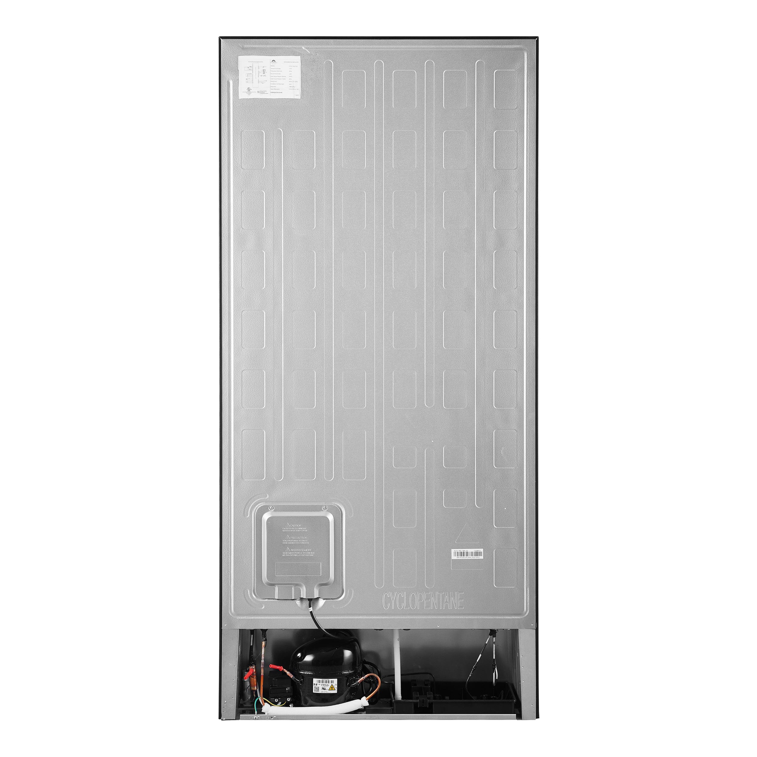 Forno Milano Espresso 17.2 Cu. Ft. Right Hinge Refrigerator Bottom Freezer FFFFD1785-31BLK I Luxury Appliances Direct