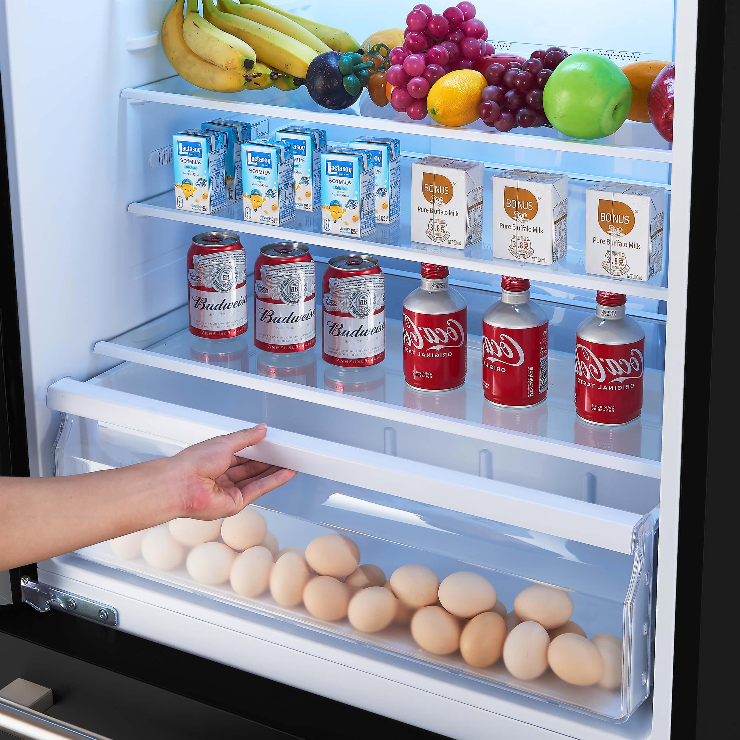 Forno Milano Espresso 31" Black 17.2 Cu.Ft W/ Ice Maker Bottom Freezer Refrigerator FFFFD1786-31BLK I Luxury Appliances Direct