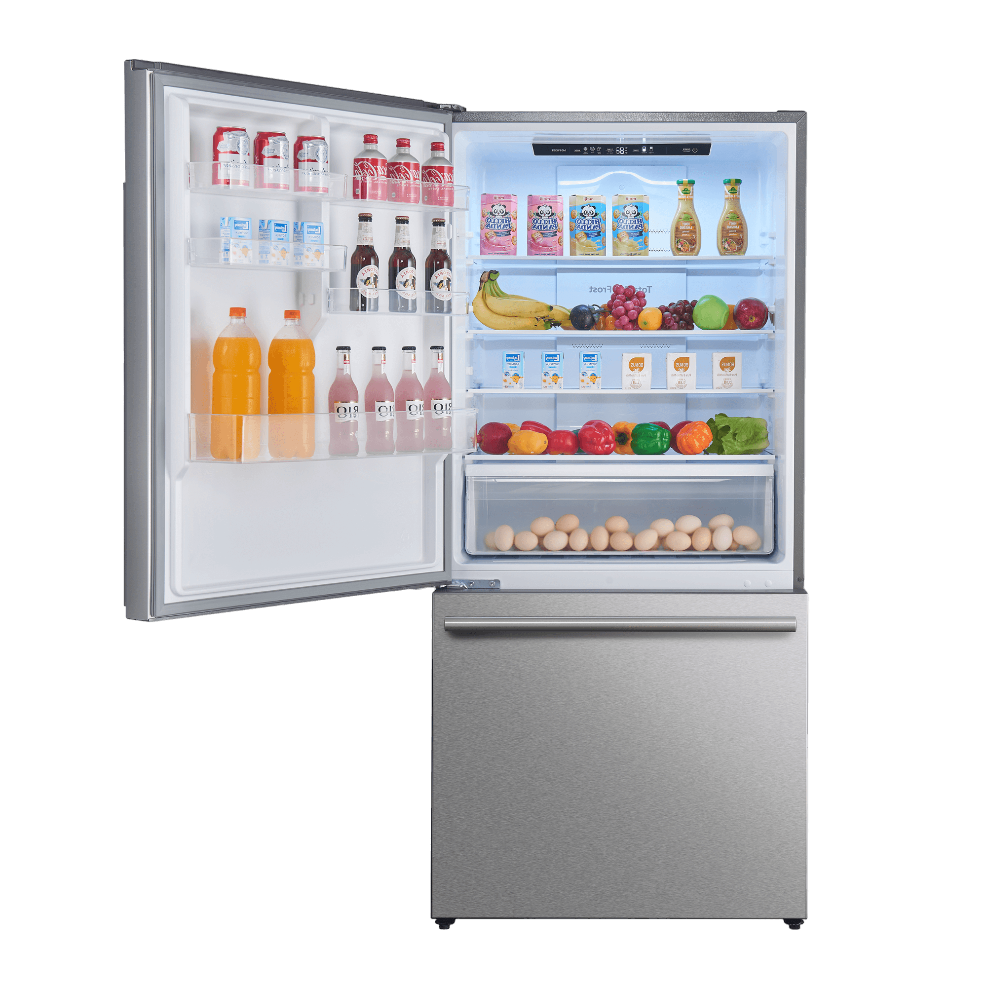 Forno Milano Espresso 31" Stainless 17.2 Cu.Ft W/ Ice Maker Bottom Freezer Refrigerator FFFFD1786-31S I Luxury Appliances Direct