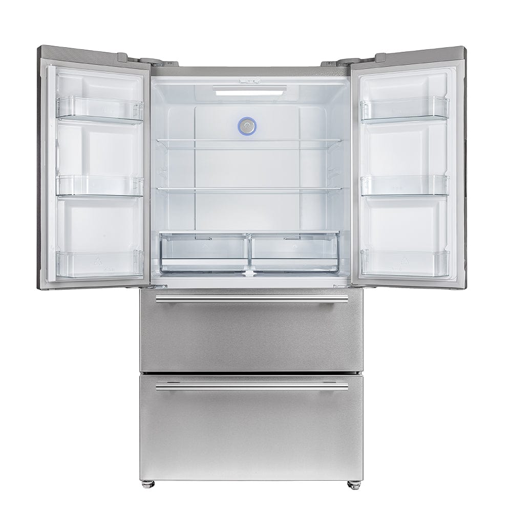 Forno Moena 36 in. 19 cu.ft. French Door Refrigerator in Stainless Steel, FFRBI1820-36SB I Luxury Appliances Direct