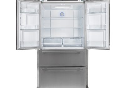 Forno Moena 40" French Door Refrigerator With Decorative Grill FFRBI1820-40SG I Luxury Appliances Direct