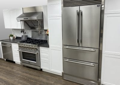 Forno Moena 40" French Door Refrigerator With Decorative Grill FFRBI1820-40SG I Luxury Appliances Direct