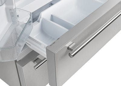 Forno Moena 40" French Door Refrigerator With Decorative Grill FFRBI1820-40SG I Luxury Appliances Direct