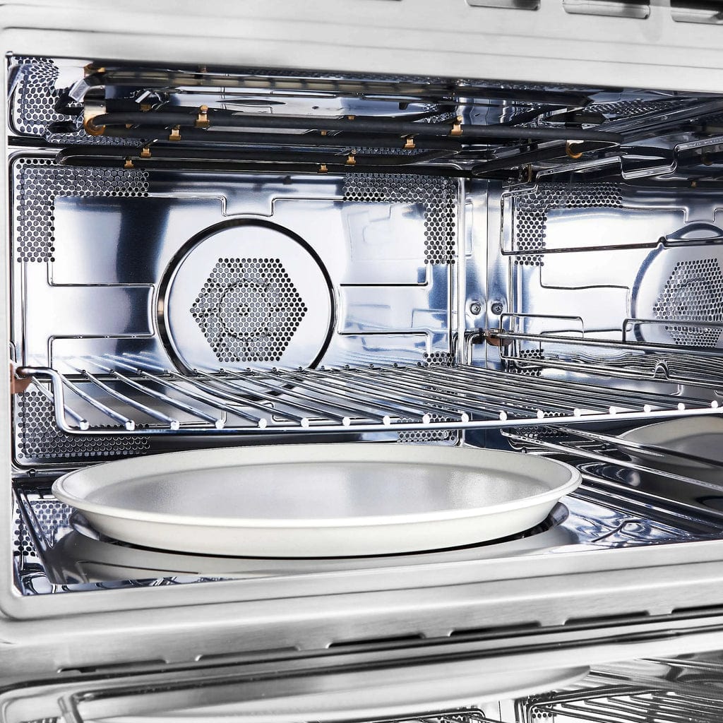 Forno Oliena Espresso 24-Inch 1.6 Cu.ft Compact Oven White with Stainless Steel Handle FMWDR3093-24WHT I Luxury Appliances Direct