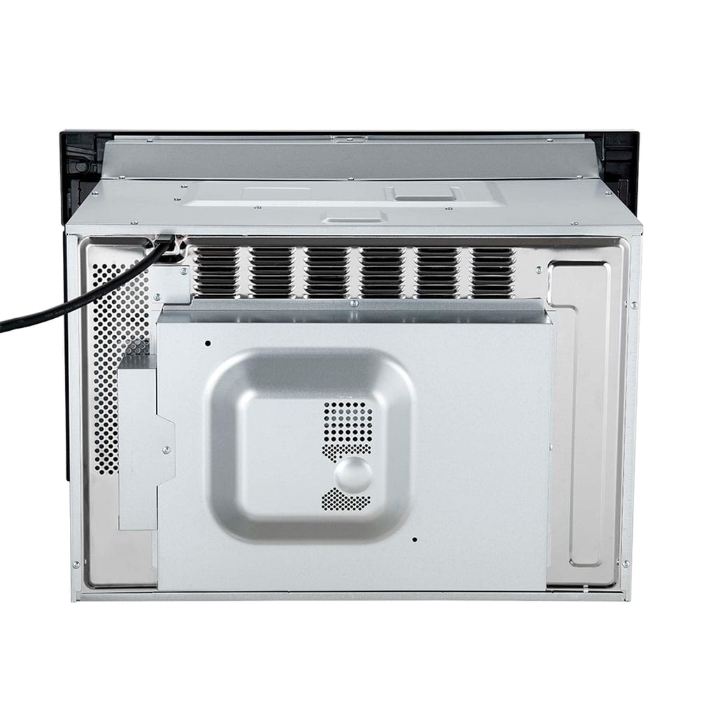 Forno Oliena Espresso 30-Inch 1.6 Cu.ft Compact Oven in Black with Brass Handle FMWDR3093-30BLK I Luxury Appliances Direct