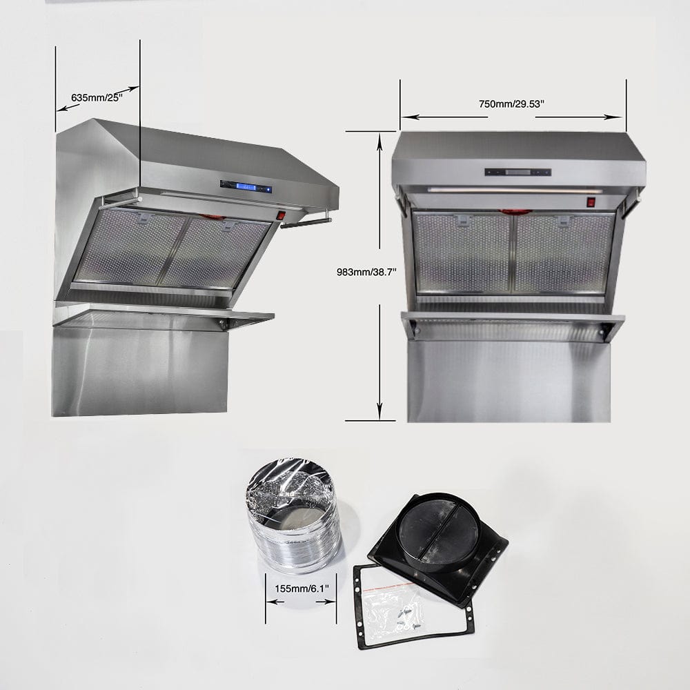 Forno Package 30-Inch Range, Range Hood, Refrigerator, Microwave Drawer, Dishwasher AP-FFSGS6239-30-8 I Luxury Appliances Direct