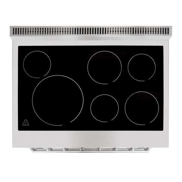 Forno Paolo 36-inch Freestanding Black Convection Range Oven FFSEL6011-36BLK