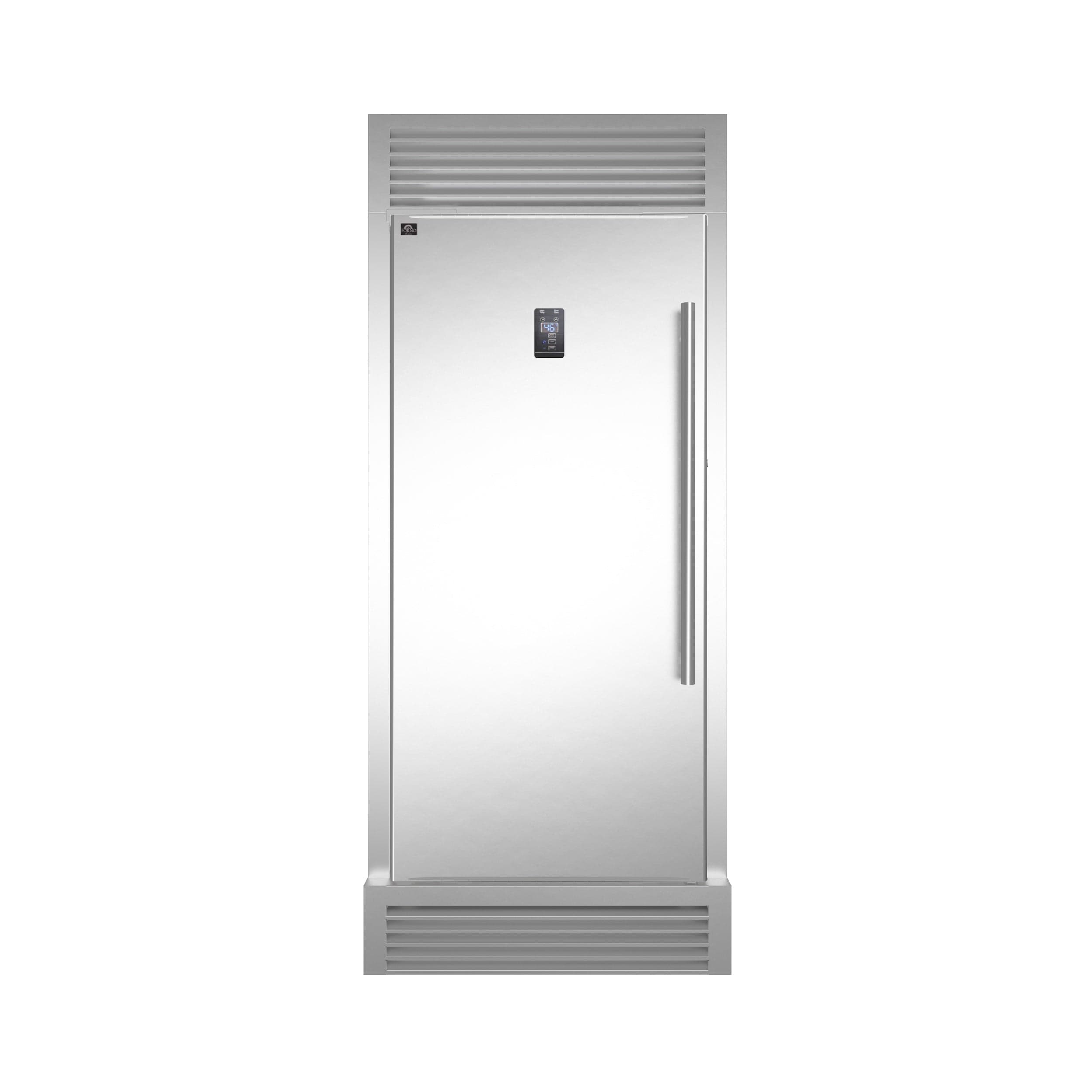 Forno Rizutto 28" Left Hinge With Grill Trim Refrigerator-Freezer FFFFD1933-32LS I Luxury Appliances Direct