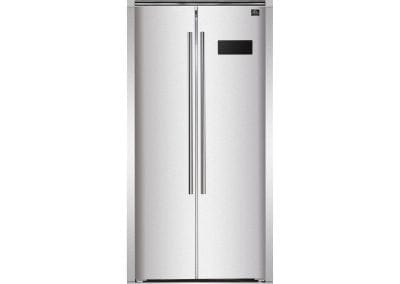 Forno Salerno 33" Side-By-Side With Grill Trim Refrigerator FFRBI1805-37SG I Luxury Appliances Direct