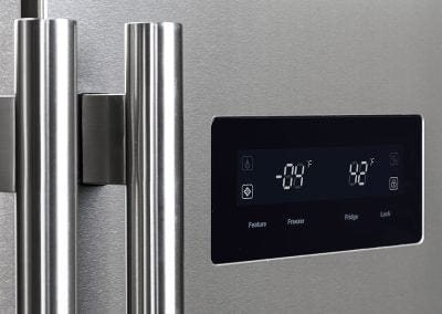 Forno Salerno 33" Side-By-Side With Grill Trim Refrigerator FFRBI1805-37SG I Luxury Appliances Direct