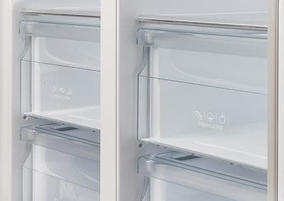 Forno Salerno 33" Side-By-Side With Grill Trim Refrigerator FFRBI1805-37SG I Luxury Appliances Direct