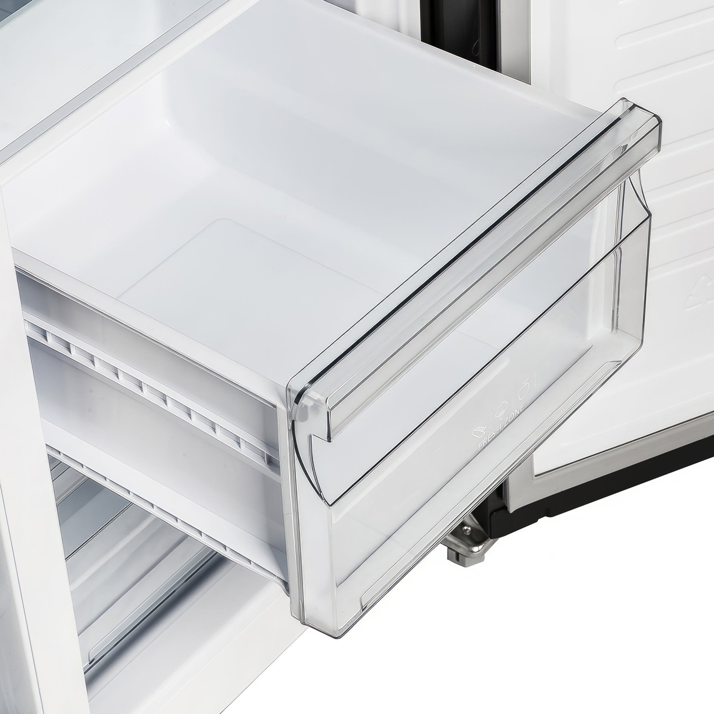 Forno Salerno Espresso 33" 15.6 cu. ft. Refrigerator in Black with Antique Brass Handles, FFRBI1805-33BLK I Luxury Appliances Direct