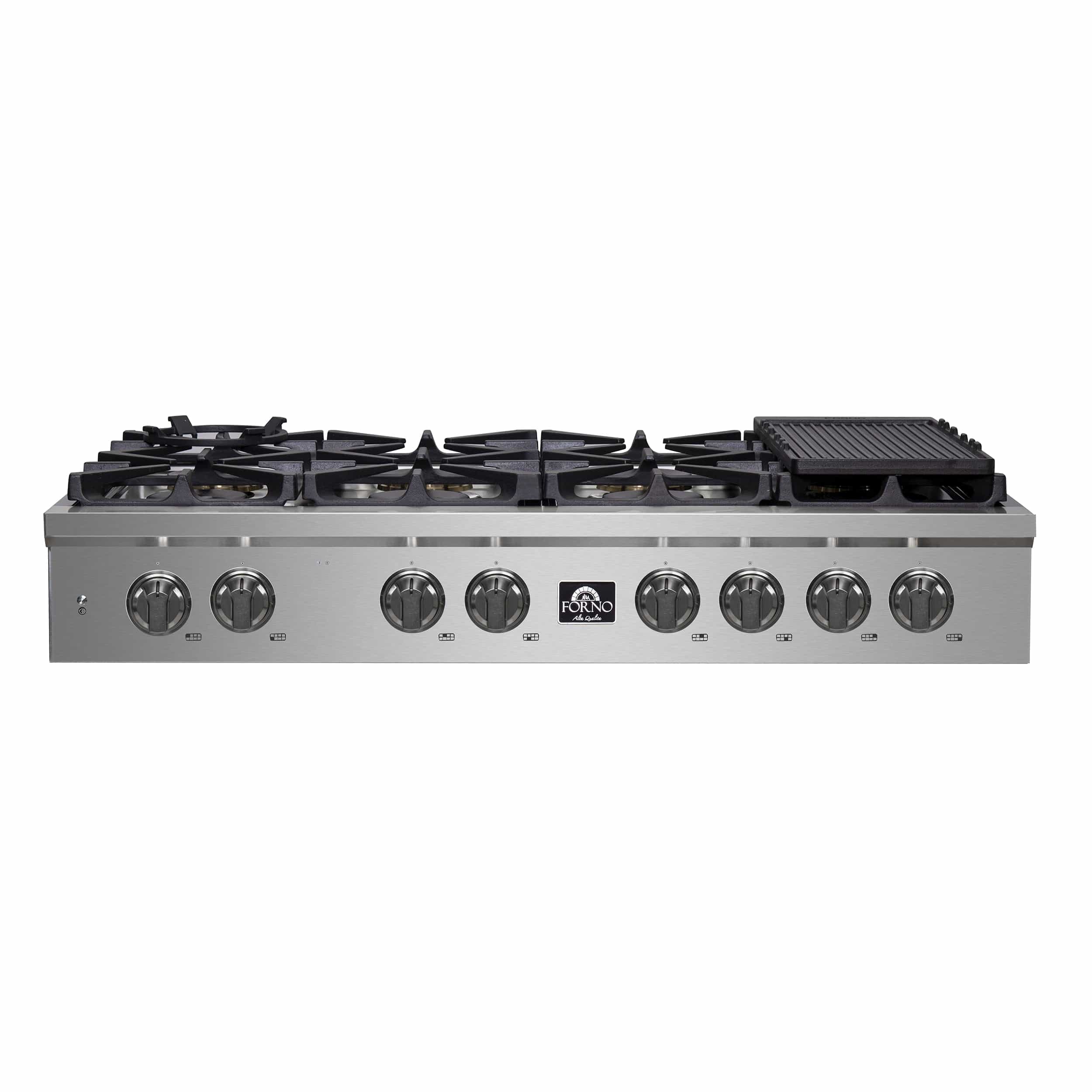 Forno Spezia Alta Qualita 48" Gas Rangetop With 8 Sealed Burners in Stainless Steel, FCTGS5751-48 I Luxury Appliances Direct