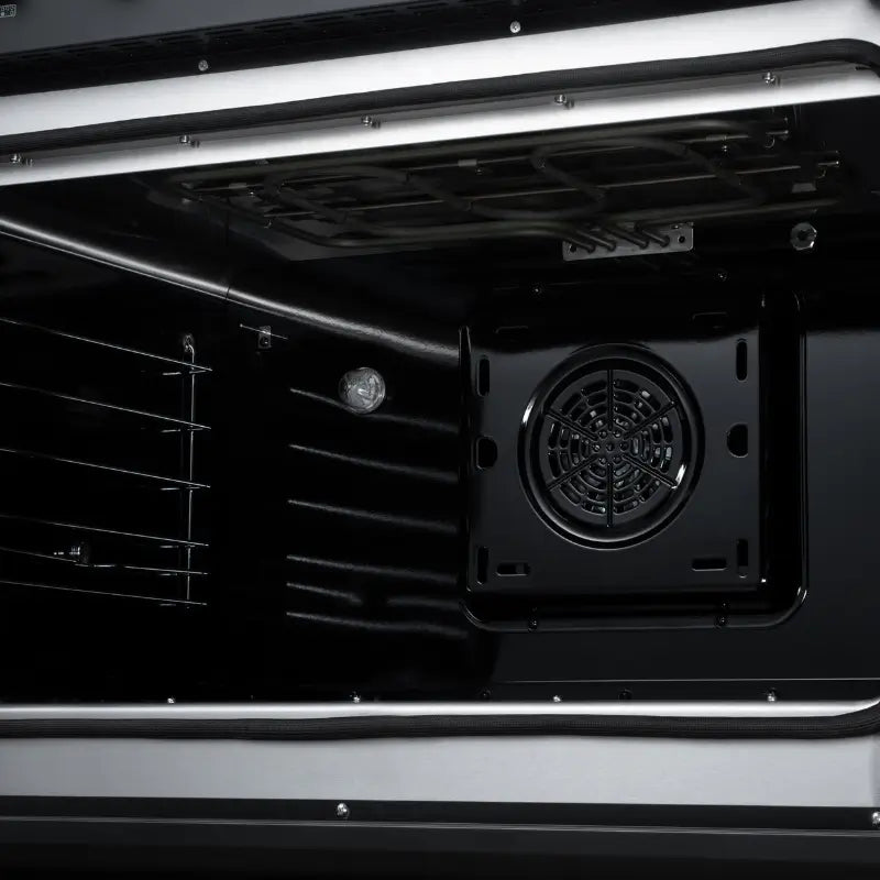 FORNO Torino FFSIN0950-36BLK 36-Inch French Door Induction Range with Air Fry, Air Sous Vide & True Convection – Black