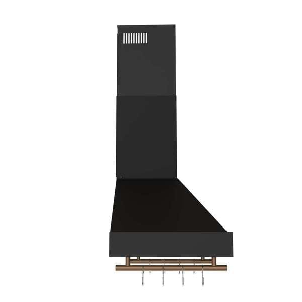 Forno Venezia 30 Inch Wall-Mounted Black Range Hood FRHWM5503-31BLK