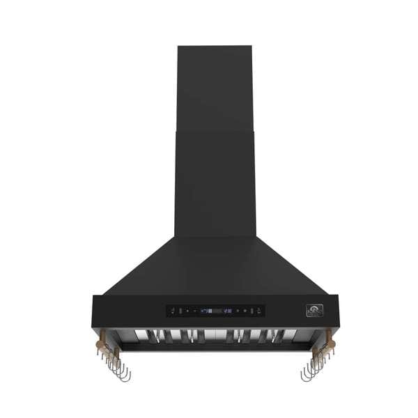 Forno Venezia 30 Inch Wall-Mounted Black Range Hood FRHWM5503-31BLK