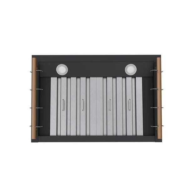 Forno Venezia 30 Inch Wall-Mounted Black Range Hood FRHWM5503-31BLK