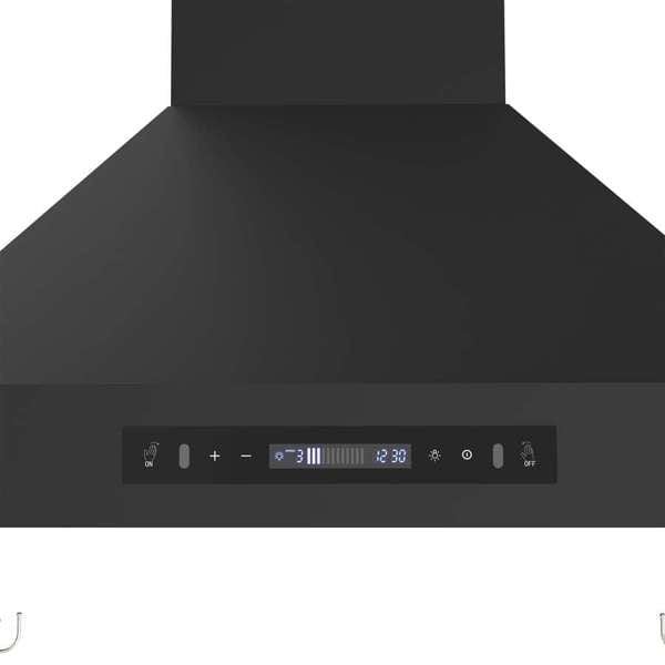 Forno Venezia 30 Inch Wall-Mounted Black Range Hood FRHWM5503-31BLK