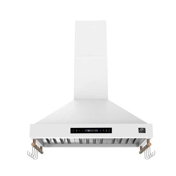 Forno Venezia 36 Inch Wall-Mounted White Range Hood FRHWM5503-36WHT