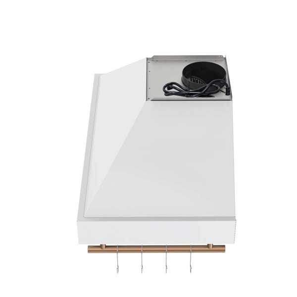 Forno Venezia 36 Inch Wall-Mounted White Range Hood FRHWM5503-36WHT