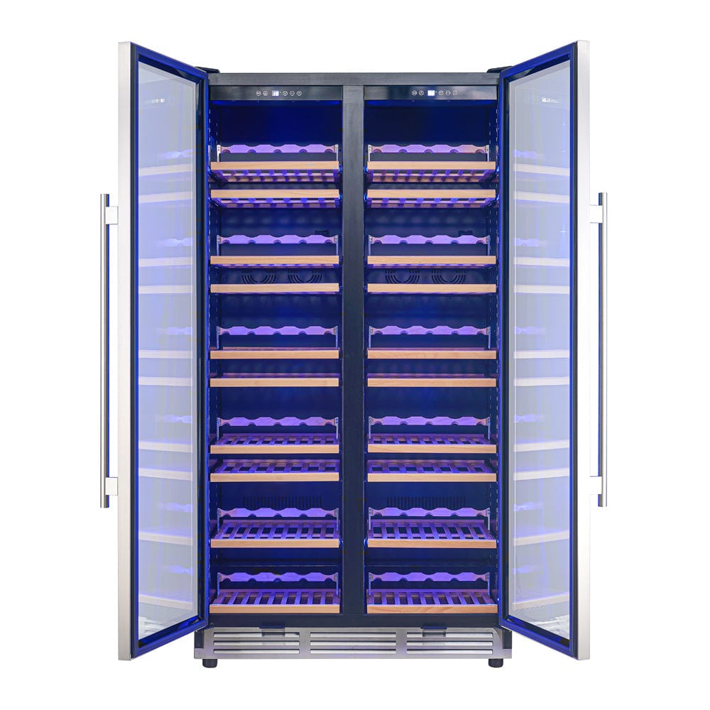 Forno Vernazza 40-Inch 25.07 Cu Ft Dual Zone Wine Cooler FWCDR6642-40S I Luxury Appliances Direct